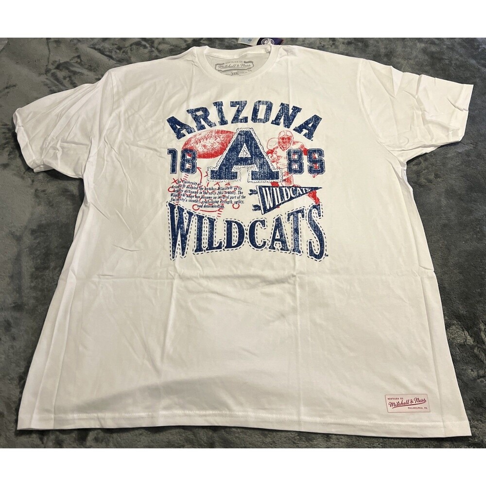 3XL Mitchell & Ness Arizona Wildcats NCAA Heritage Slugger T-Shirt